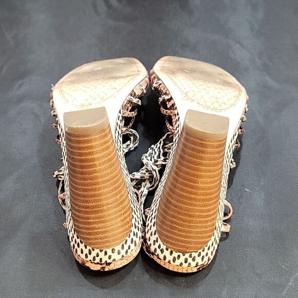 JESSICA SIMPSON WOMEN'S MALAYE BLOCK WRAP-UP SANDALS G1 - Picture 13 of 16